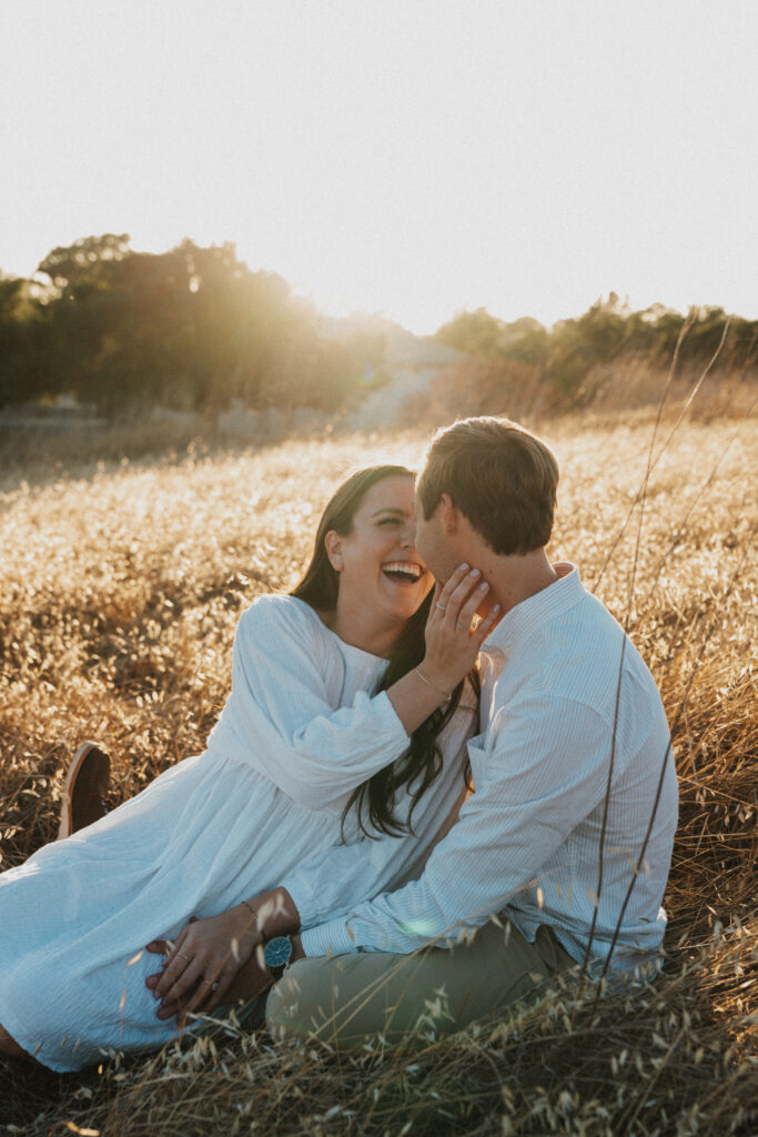 san francisco bay area engagement photos golden hour