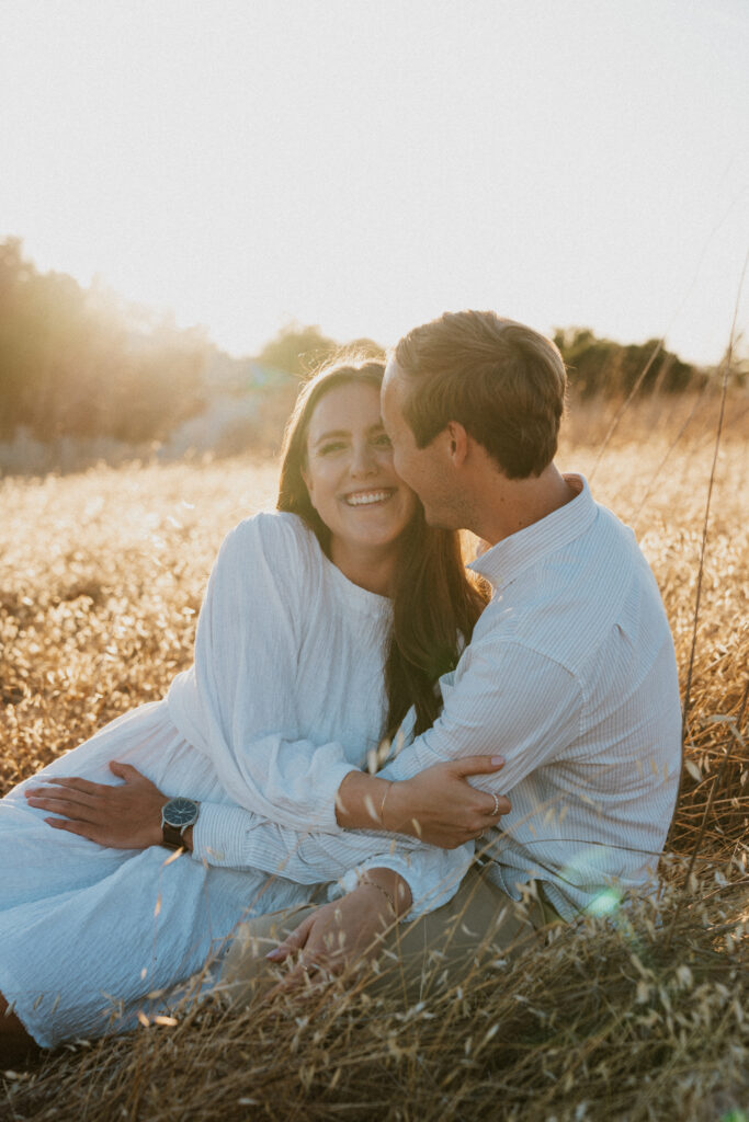 san francisco bay area engagement photos golden hour