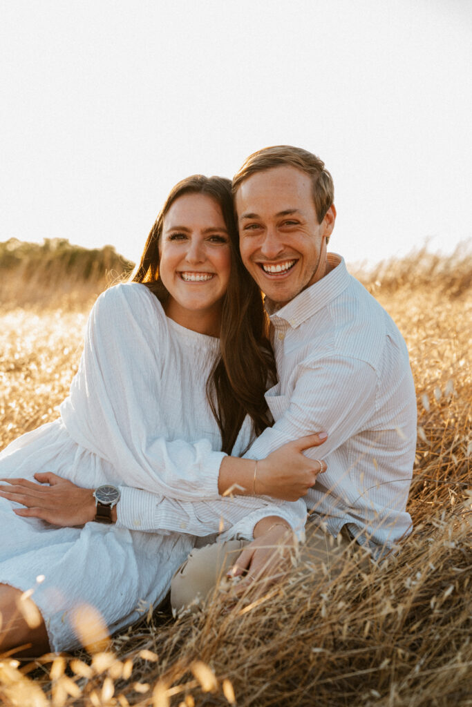 san francisco bay area engagement photos golden hour