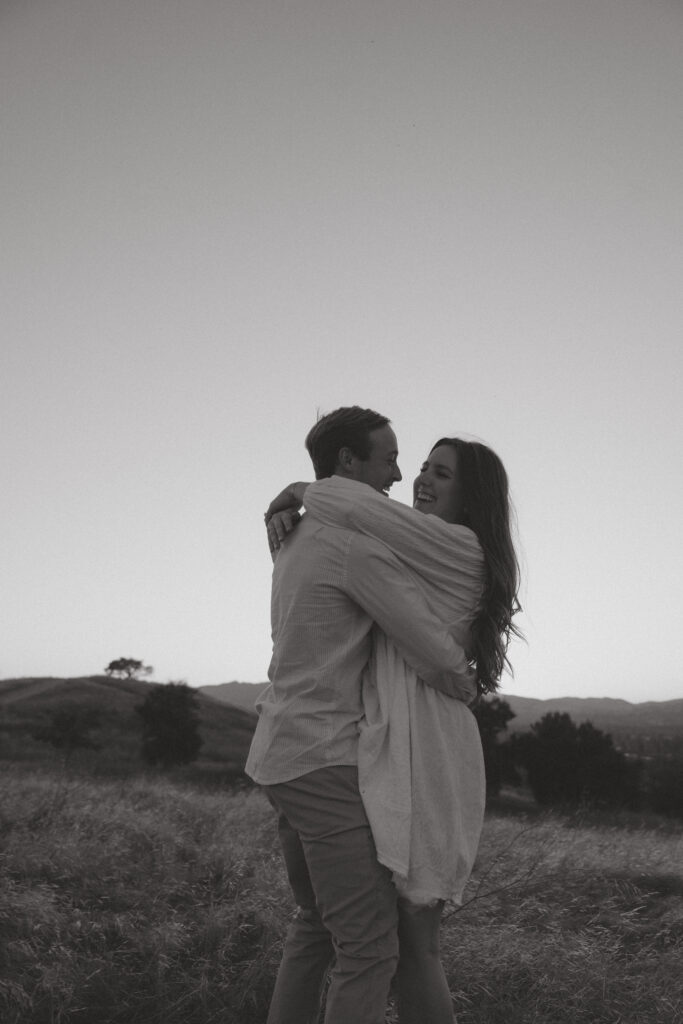 san francisco bay area engagement photos golden hour