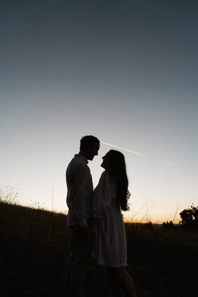 san francisco bay area engagement photos golden hour