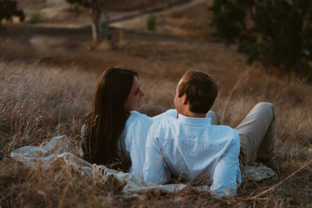 san francisco bay area engagement photos golden hour