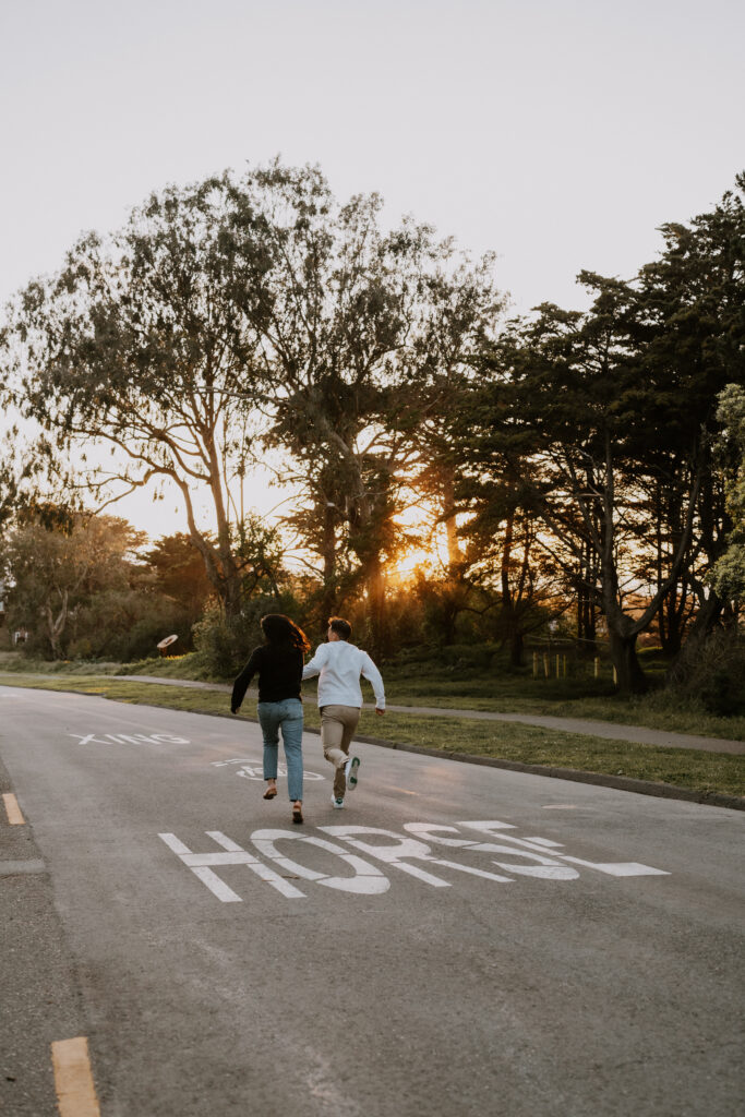 golden gate park engagement photos spring