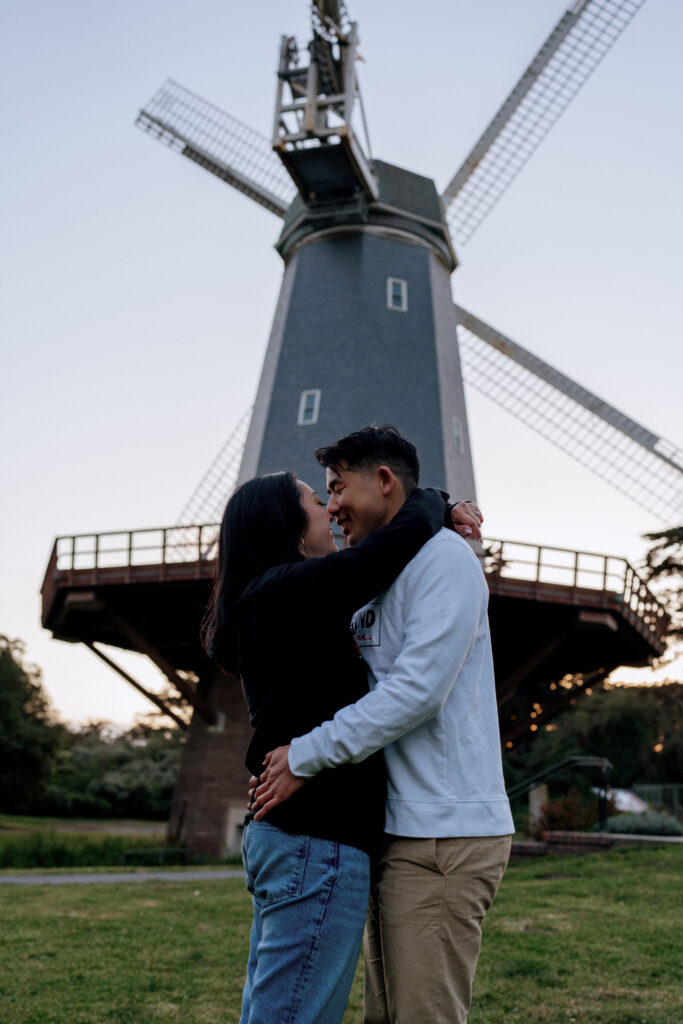 golden gate park engagement photos spring