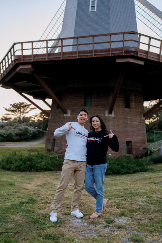 golden gate park engagement photos spring