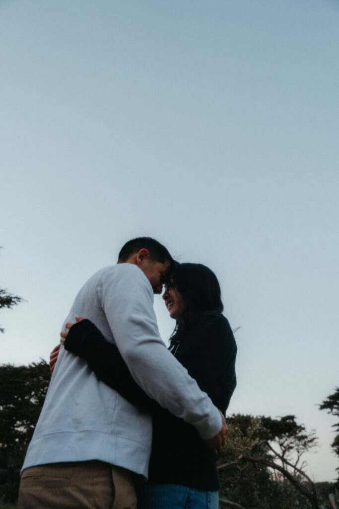 golden gate park engagement photos spring