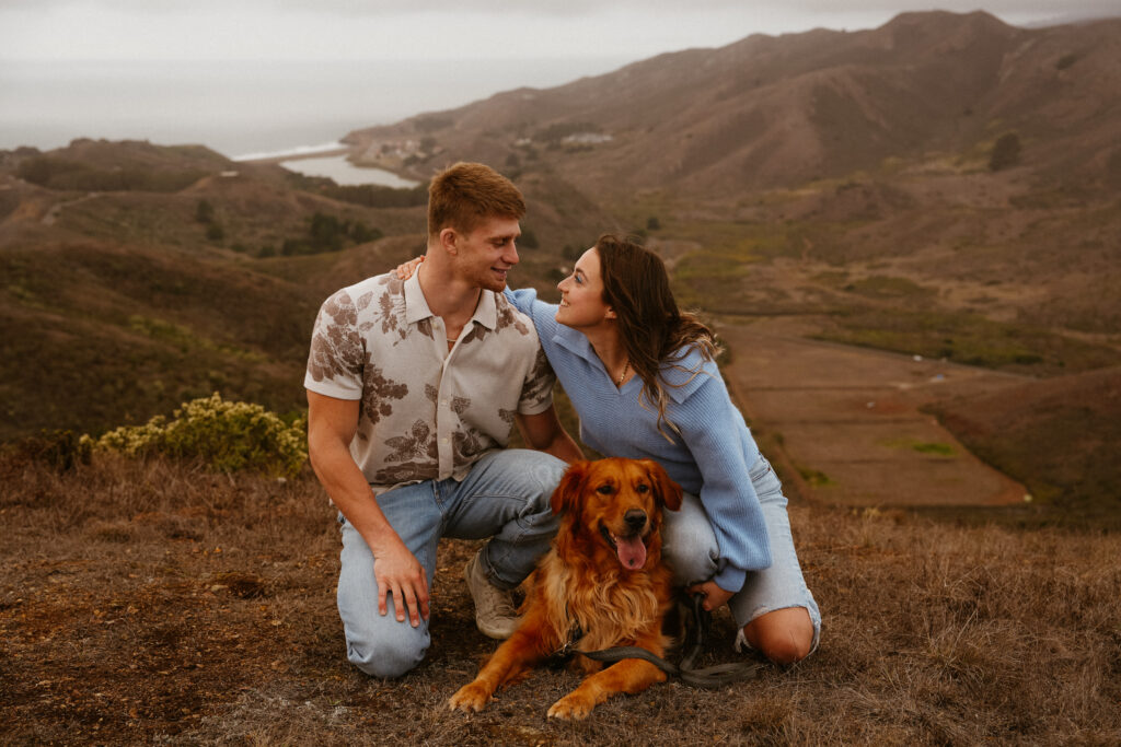 marin headlands san francisco pet family photos