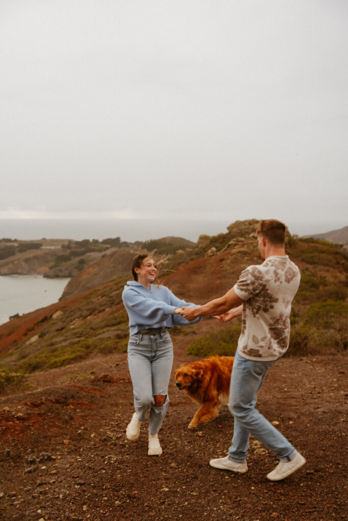 marin headlands san francisco pet family photos