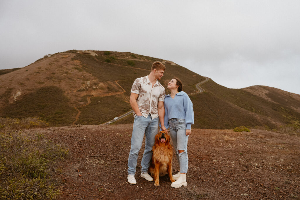 marin headlands san francisco pet family photos