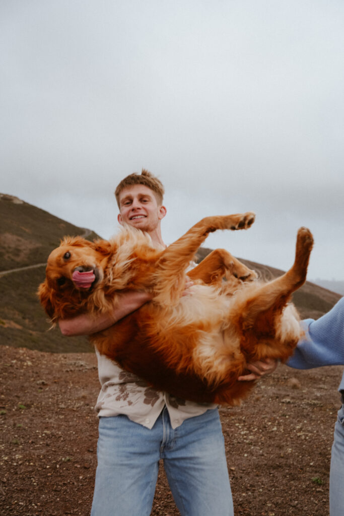 marin headlands san francisco pet family photos