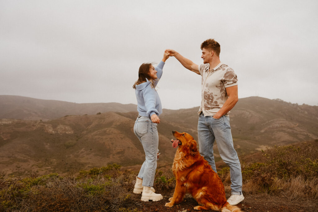 marin headlands san francisco pet family photos