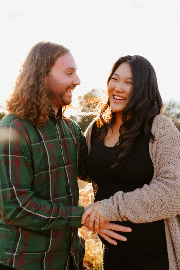 virginia golden hour maternity photos