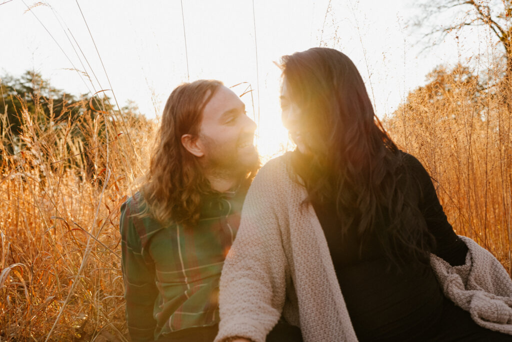 virginia golden hour maternity photos