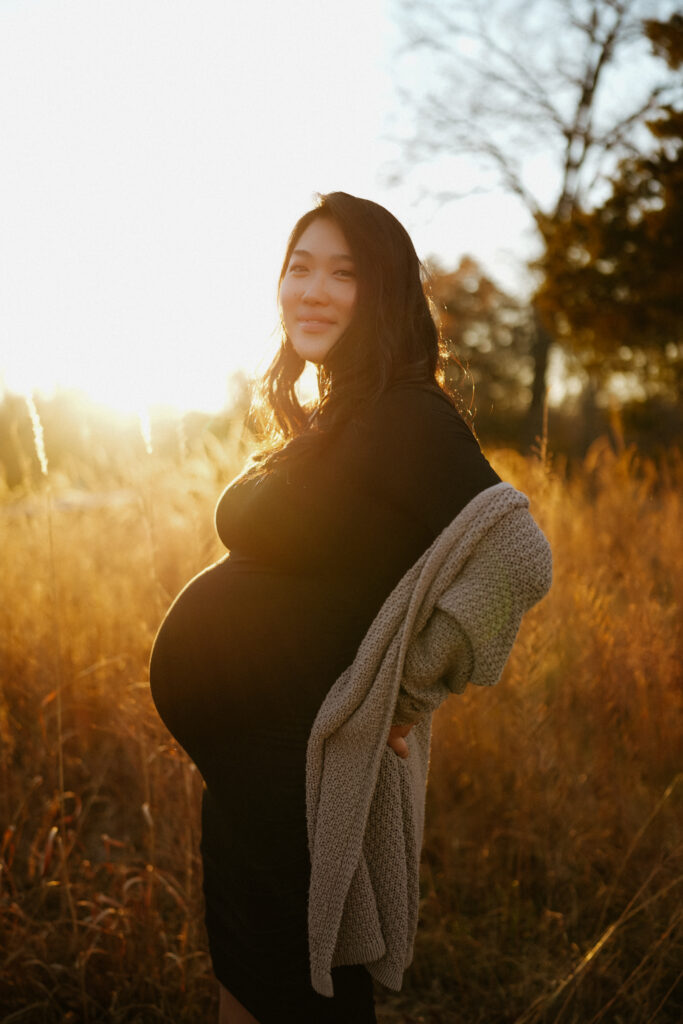 virginia golden hour maternity photos